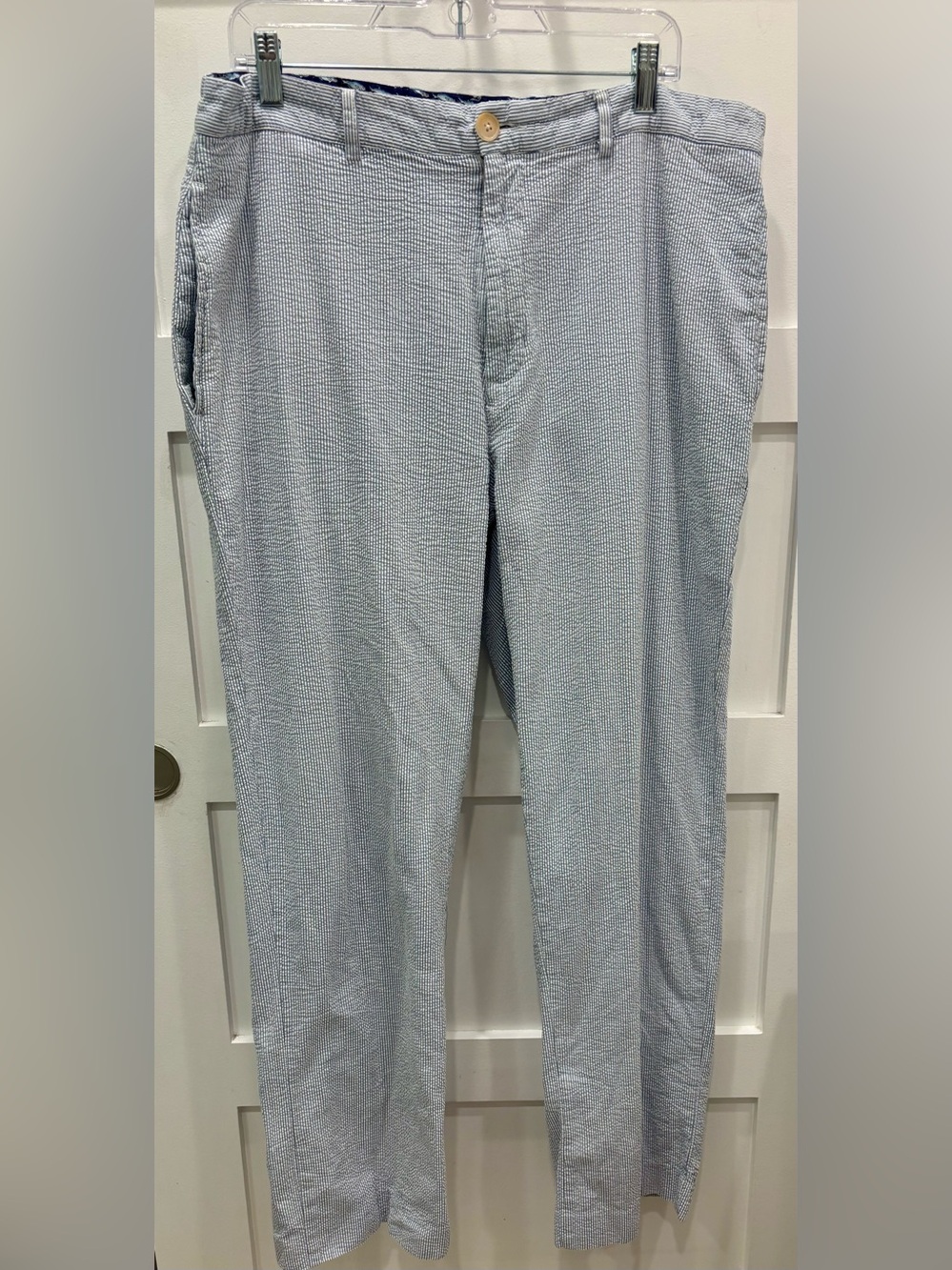 Vineyard Vines Light Blue Seersucker Men’s Pants